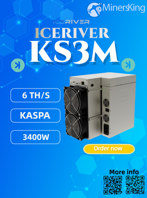 Iceriver KS3M 6T 3200W KAS máy đào với kết nối mạng Ethernet