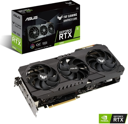 Cạc đồ họa GDDR6 Geforce Rtx 3080 10GB Cạc đồ họa phiên bản OC phiên bản 1710MHz