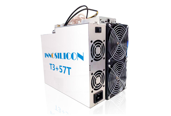 2 Fan BTC Asic Thợ mỏ Innosilicon T3 + 57T SHA 256 Algorithm Thợ mỏ 3300W