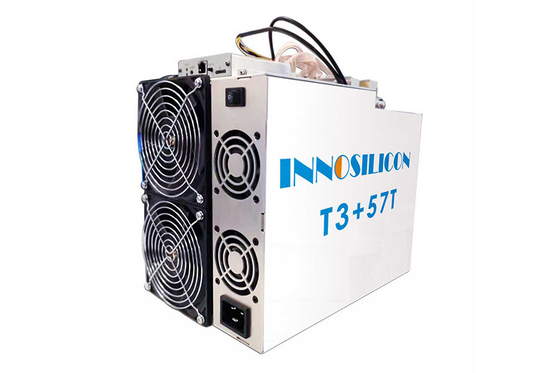2 Fan BTC Asic Thợ mỏ Innosilicon T3 + 57T SHA 256 Algorithm Thợ mỏ 3300W