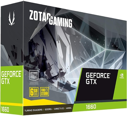 Cạc đồ họa 192Bit Mining Rig Card đồ họa ZOTAC Gaming GeForce GTX 1660 6GB GDDR5